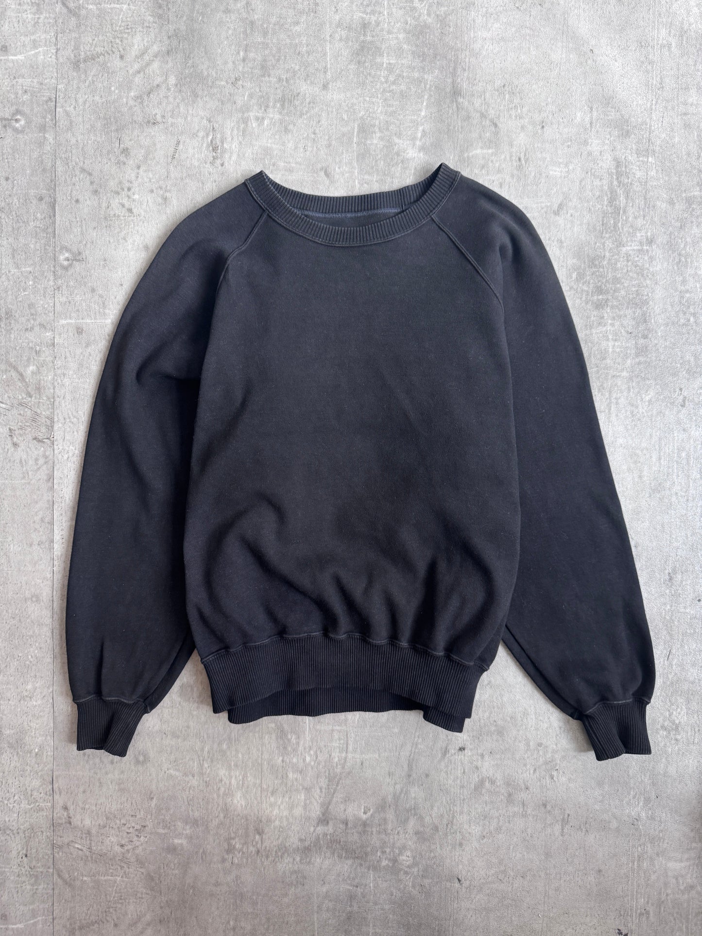 Issey Miyake Hai Sporting Gear Spellout Black Raglan Sweatshirt