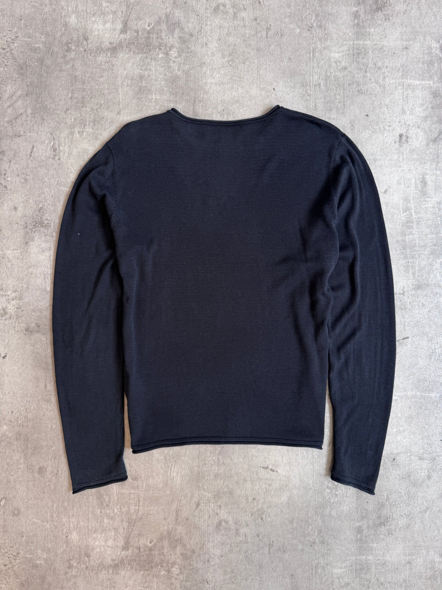 Roberto Cavalli Class Line Tattoo Graphic Print LS Tee