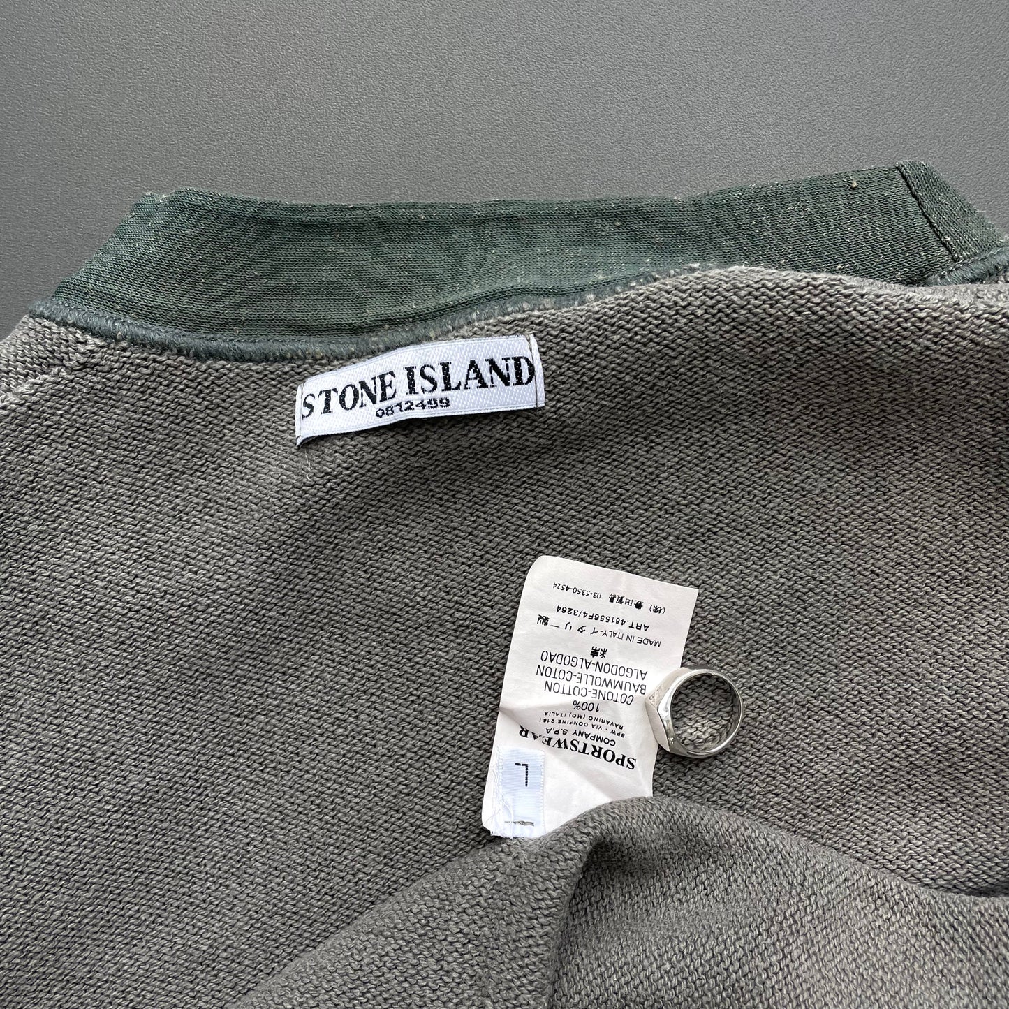 Stone Island Khaki SS07 Lightweight Knit Jumper | Medium, Khaki