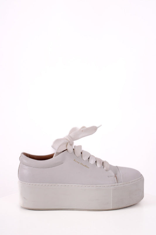 Acne Studios Platform Low Top Trainers White 37 | DEFAULT TITLE, White