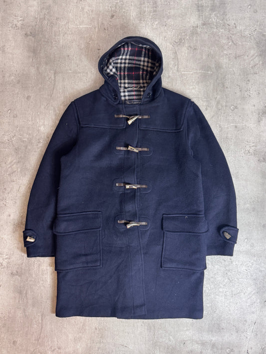 Burberry Hooded Lana Wool Duffle Coat