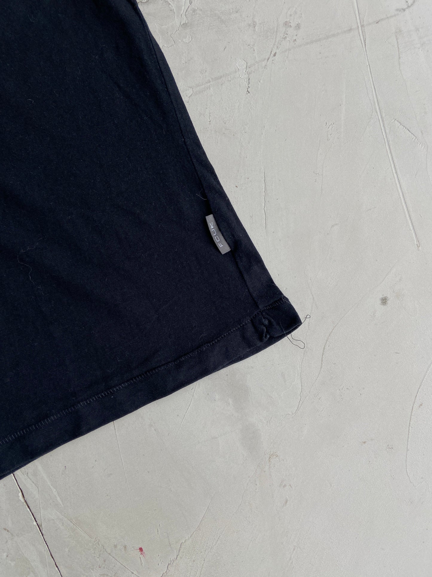FCUK 2000'S BLACK TEE - M | Medium, Black