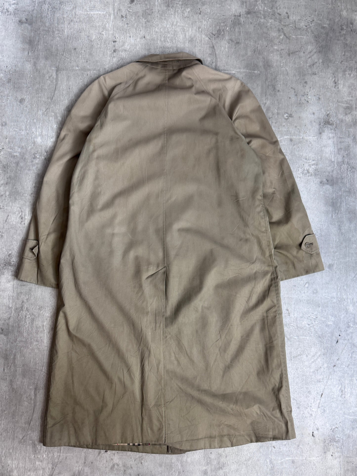 Burberry Single Breasted Khaki Trench Coat