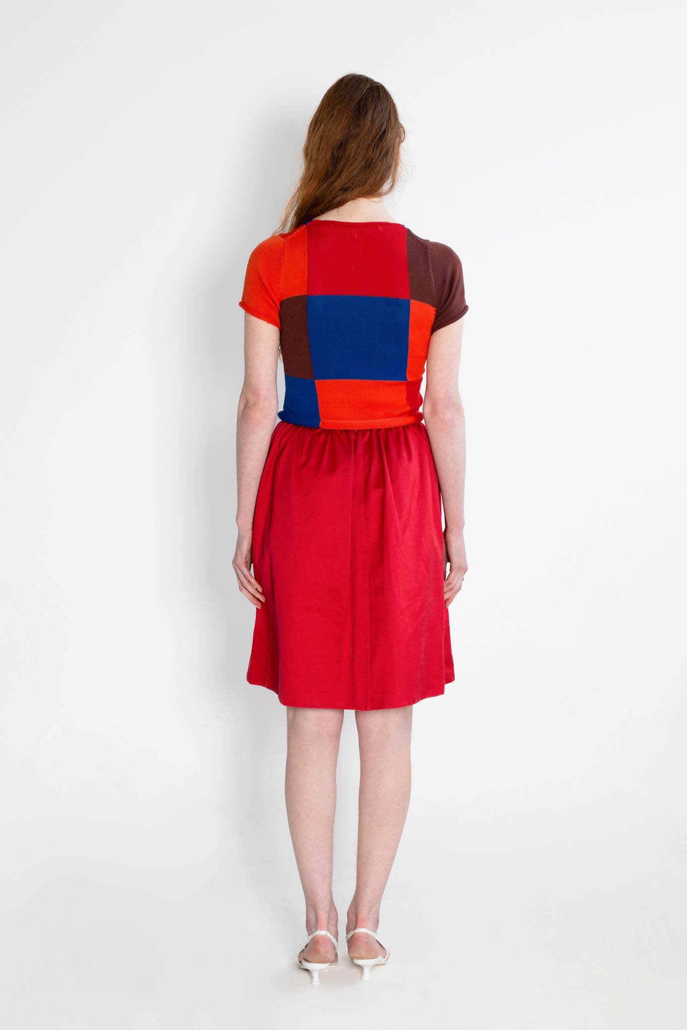 Yves Saint Laurent Nylon Cotton Skirt