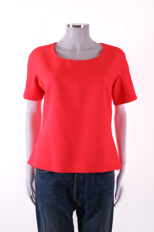 Jil Sander S/S Side Zip Top Coral/ Orange S | Default Title, Orange