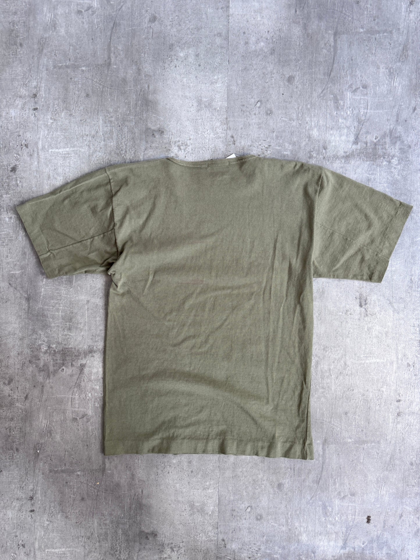 S/S 1987 Stone Island Olive Embroidered Logo Tee