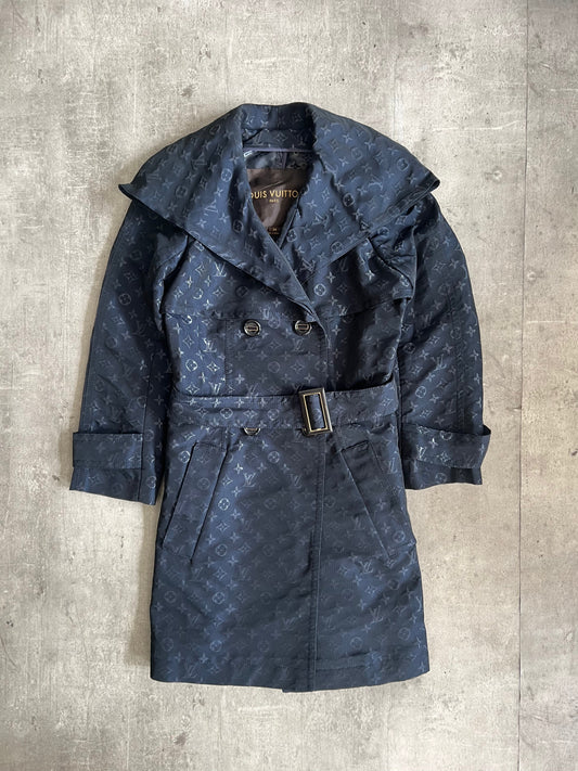 2000's Louis Vuitton Monogram Trench Coat | Extra Small, Multicoloured