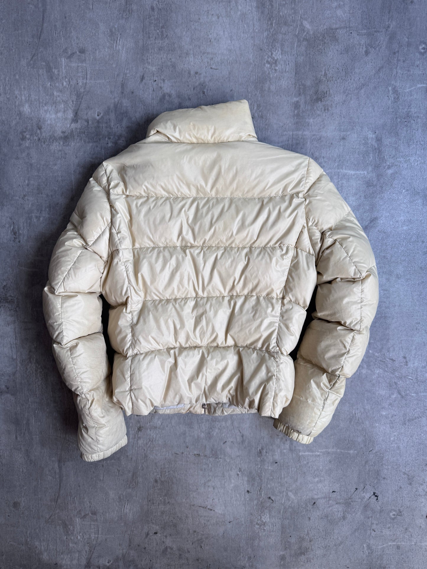 Prada Beige Cropped Puffer Jacket