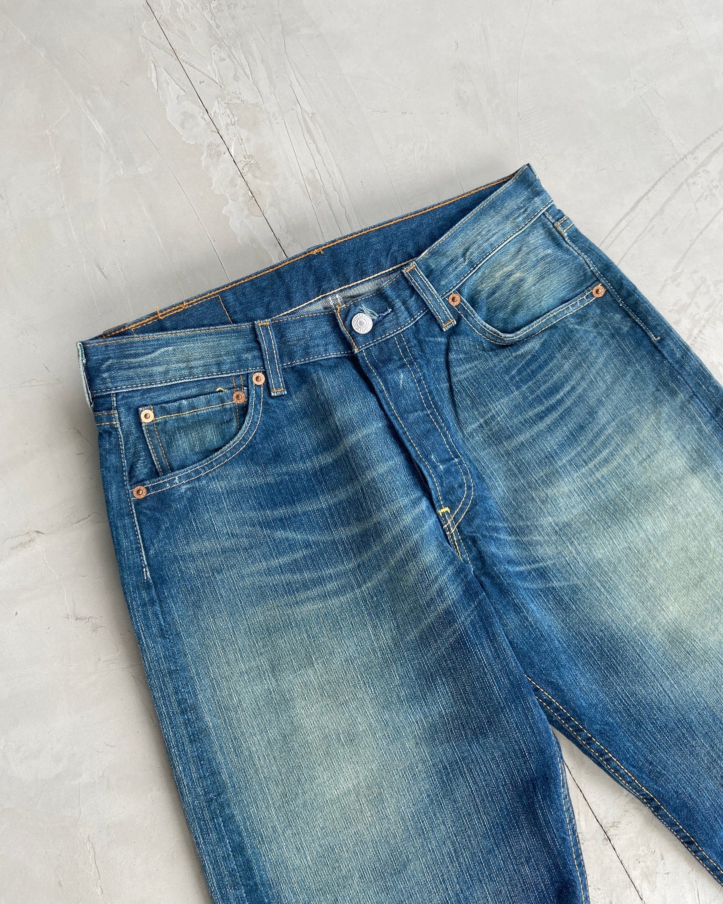LEVI 501 VINTAGE STRAIGHT LEG BLUE JEANS - W30 | W30, Blue