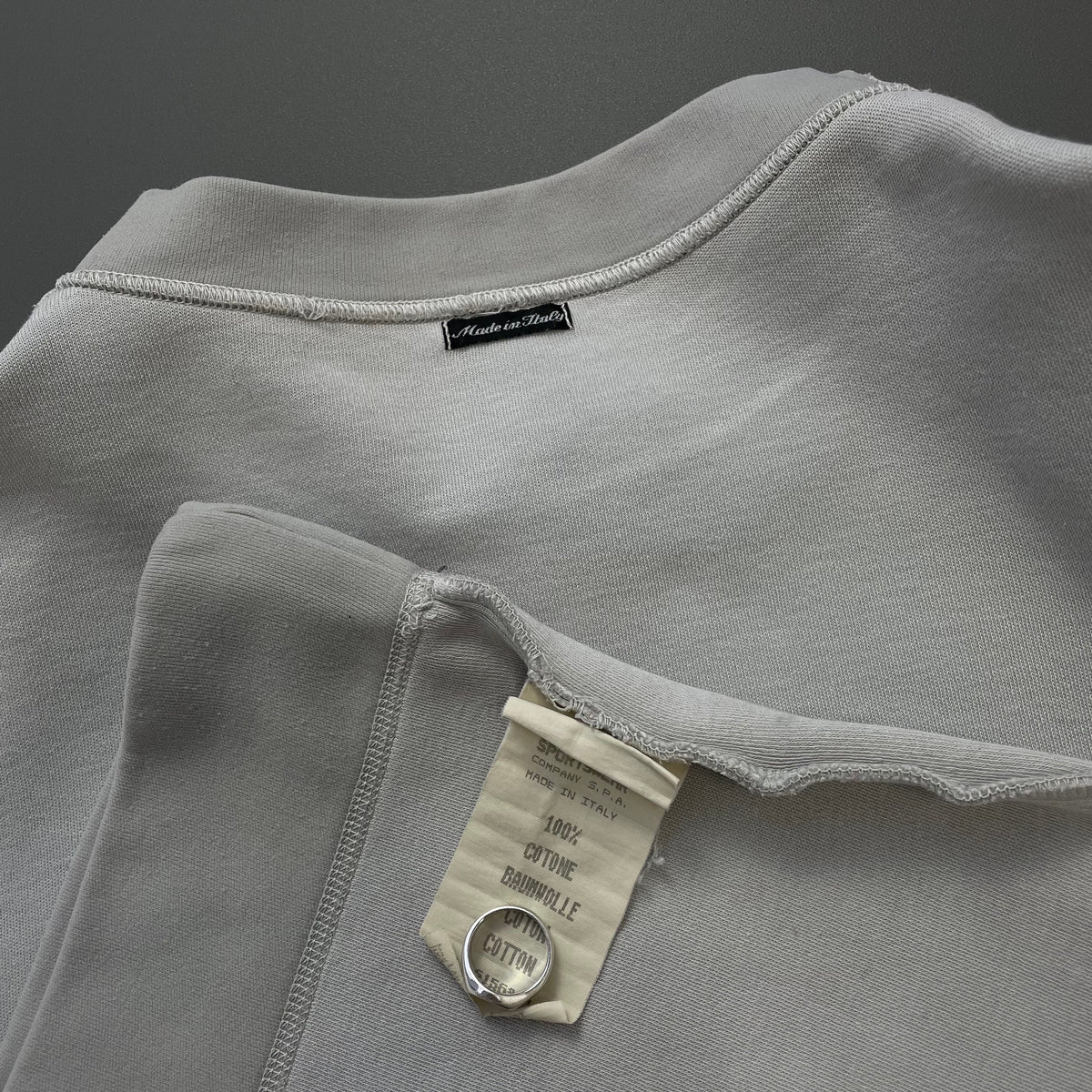 Stone Island Light Blue SS97 Marina Chest Emblem Jumper | Medium, Blue