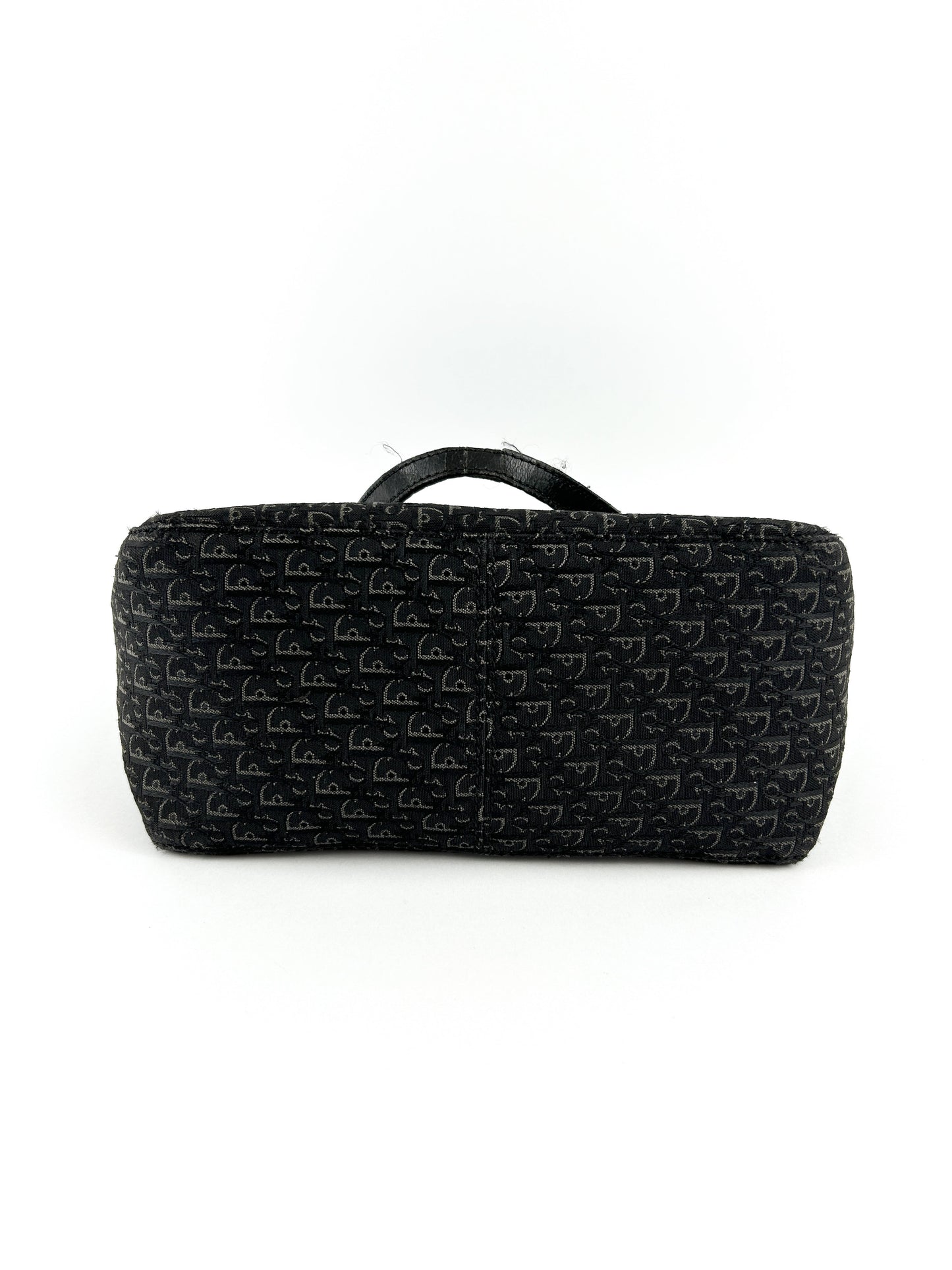 Vintage Christian Dior Monogram Black Tote Bag (2003) | O/S, Black