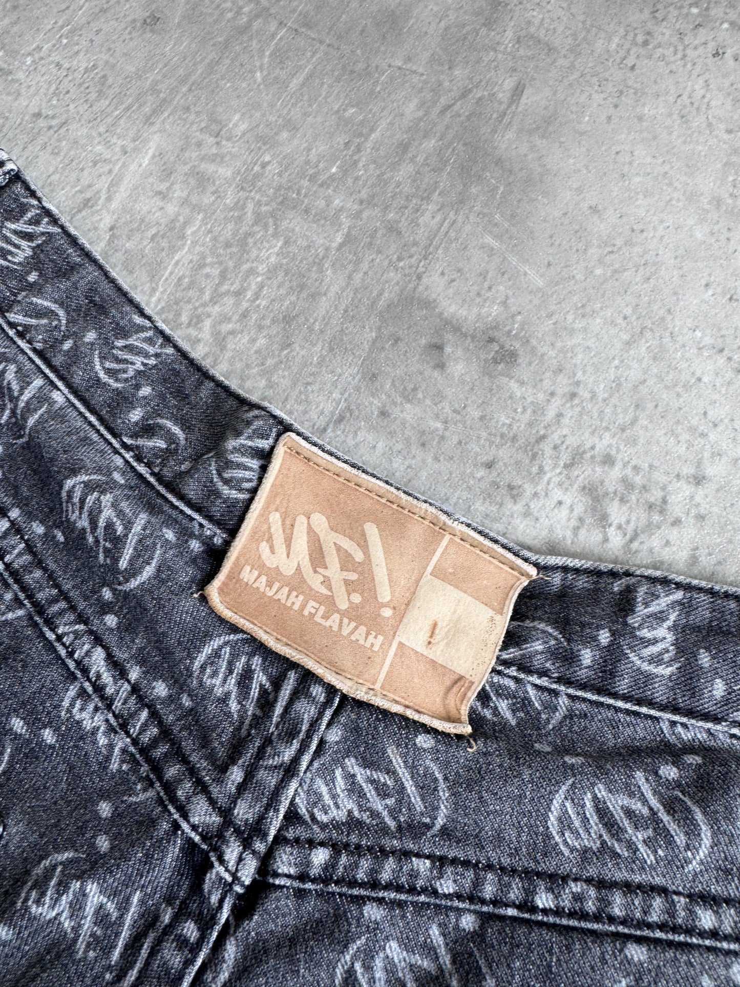 Majah Flavah Logo Print Jorts