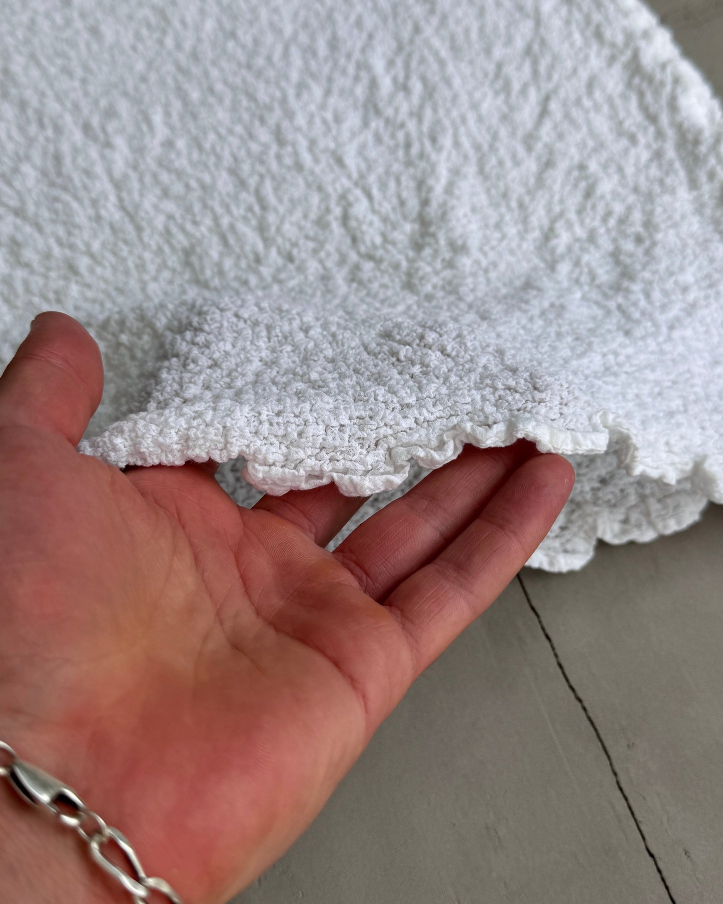 ISSEY MIYAKE SS17 'CAULIFLOWER' WHITE TOP