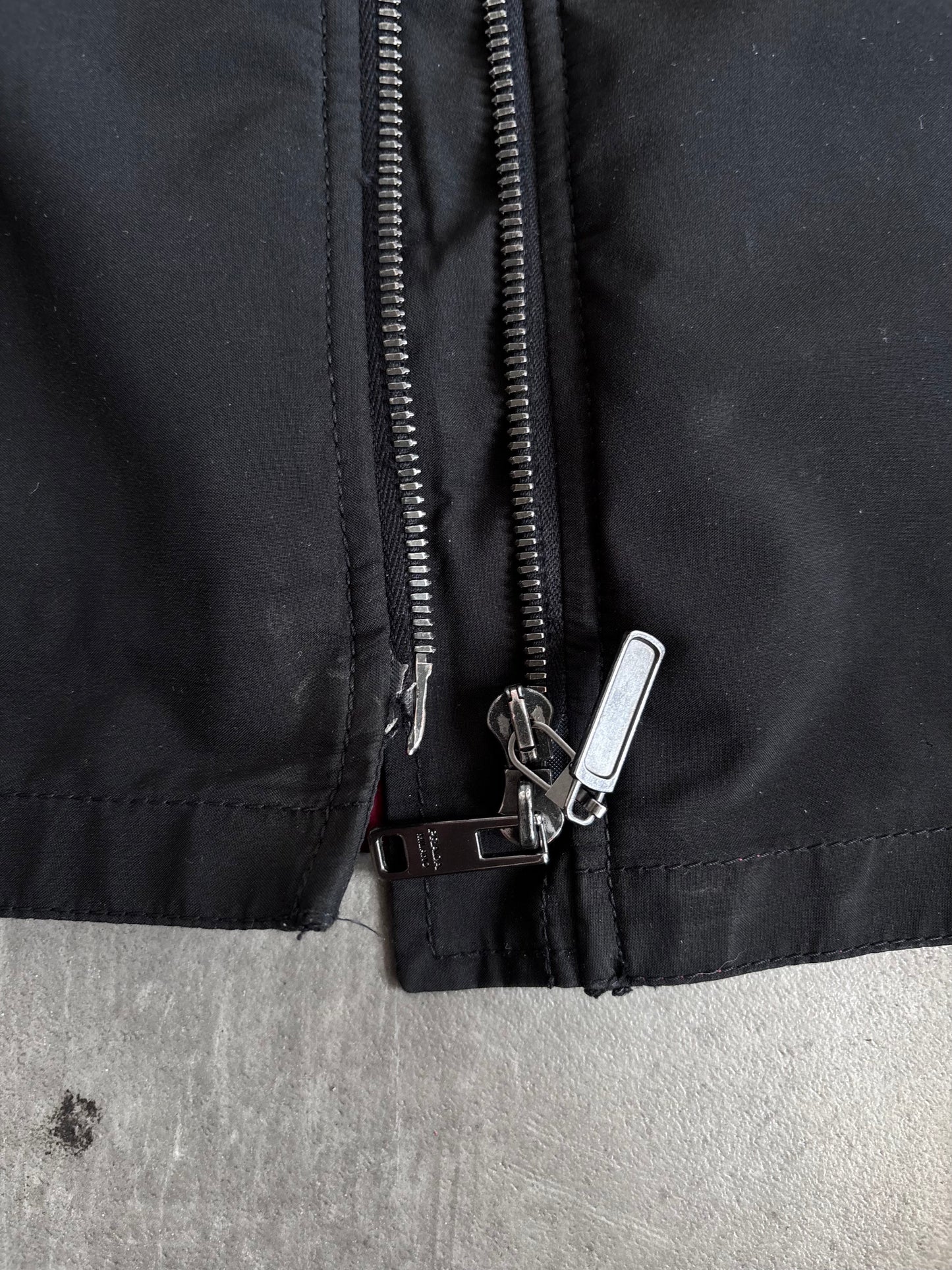 Prada Black Double Zip Re-Nylon Blouson Jacket SGV370