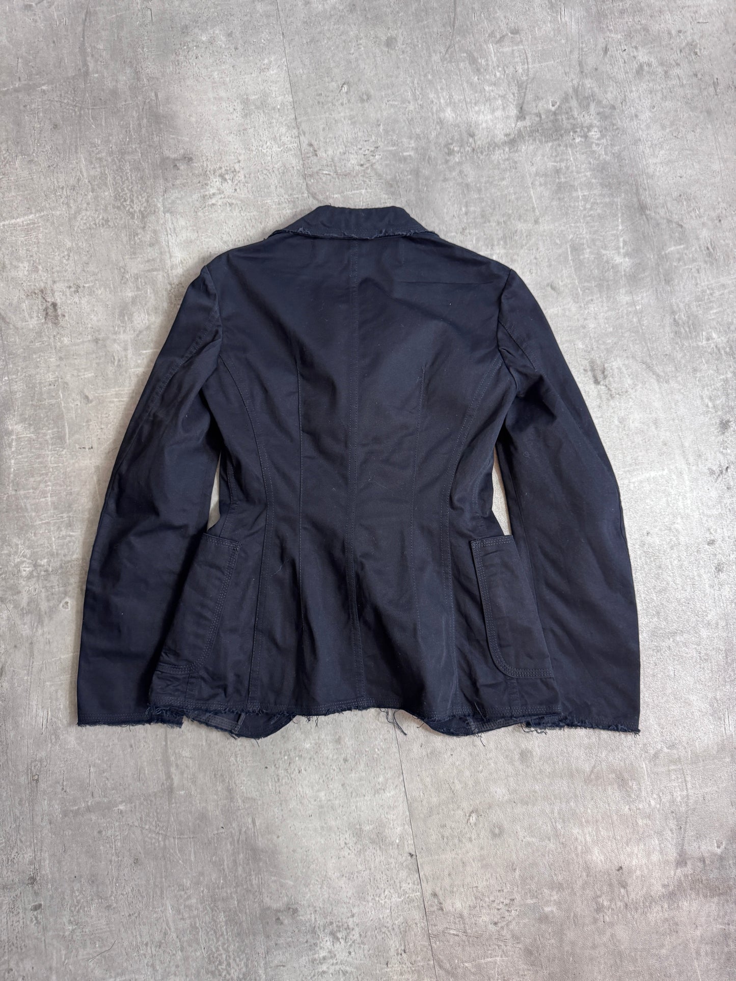 Junya Watanabe x Comme des Garçons Black Distressed Blazer