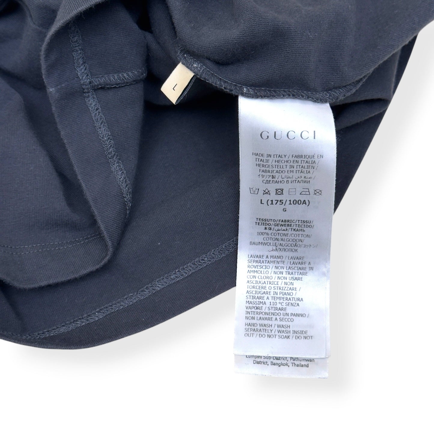 GUCCI LOVERS PLEASURE CLUB T-SHIRT BLACK L | Large, Black
