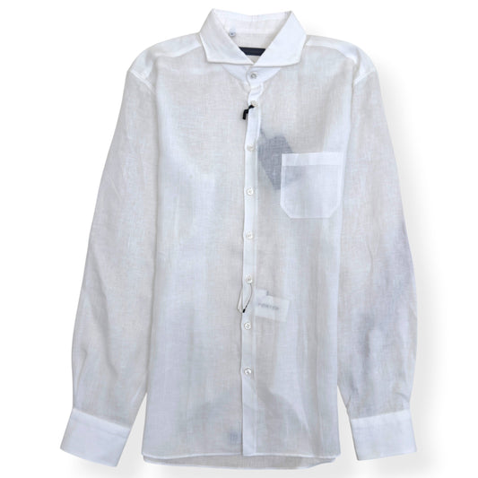 THOM SWEENEY LINEN SHIRT WHITE XL | XL, White