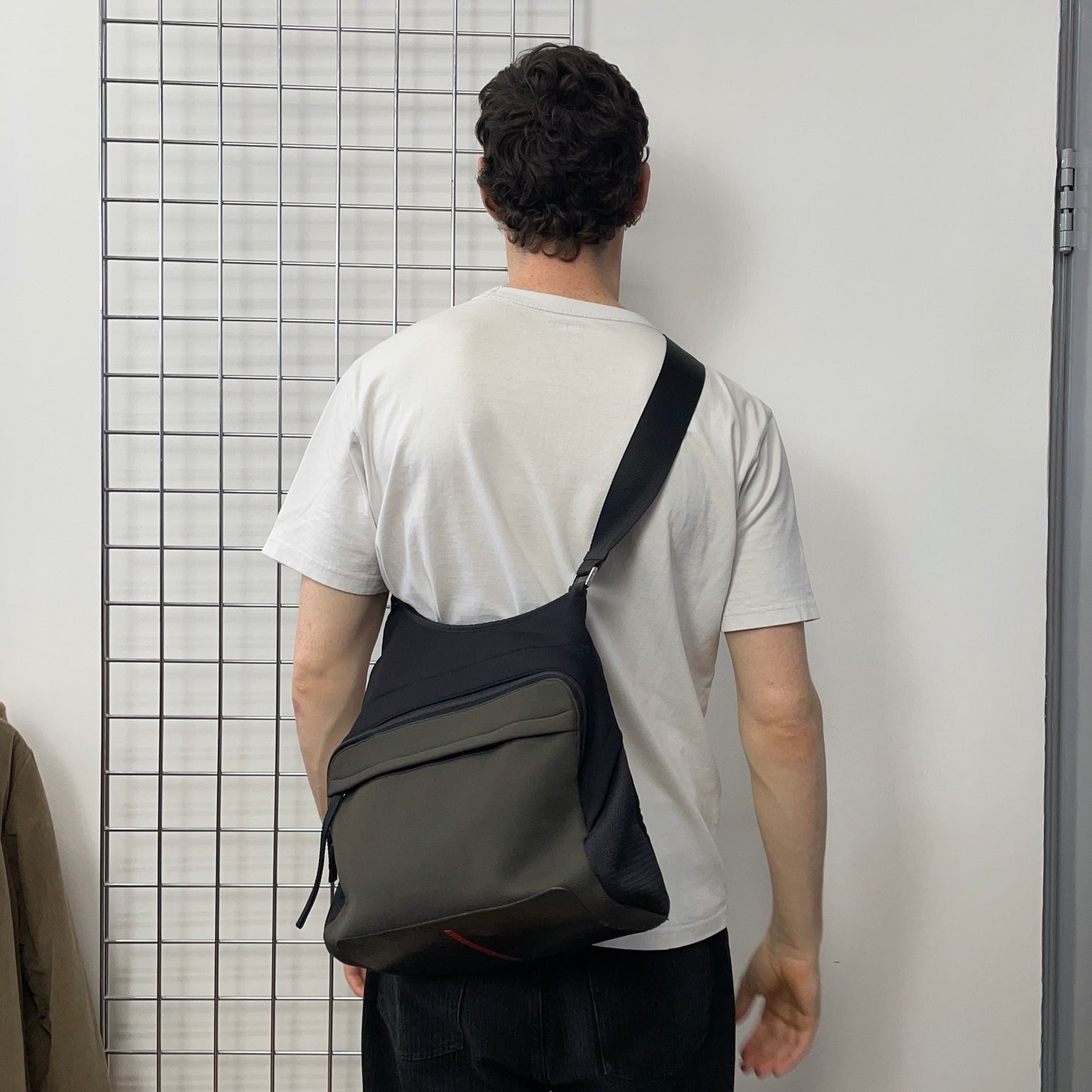 Prada Sport Khaki 00s Neoprene Crossbody Messenger Bag | O/S, Khaki