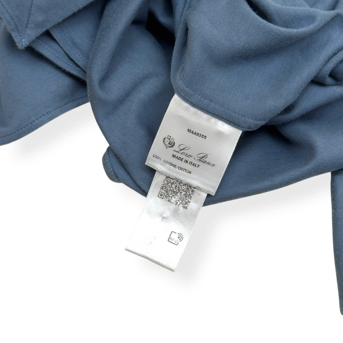 LORO PIANA JERSEY SHIRT BLUE XL | XL, Blue
