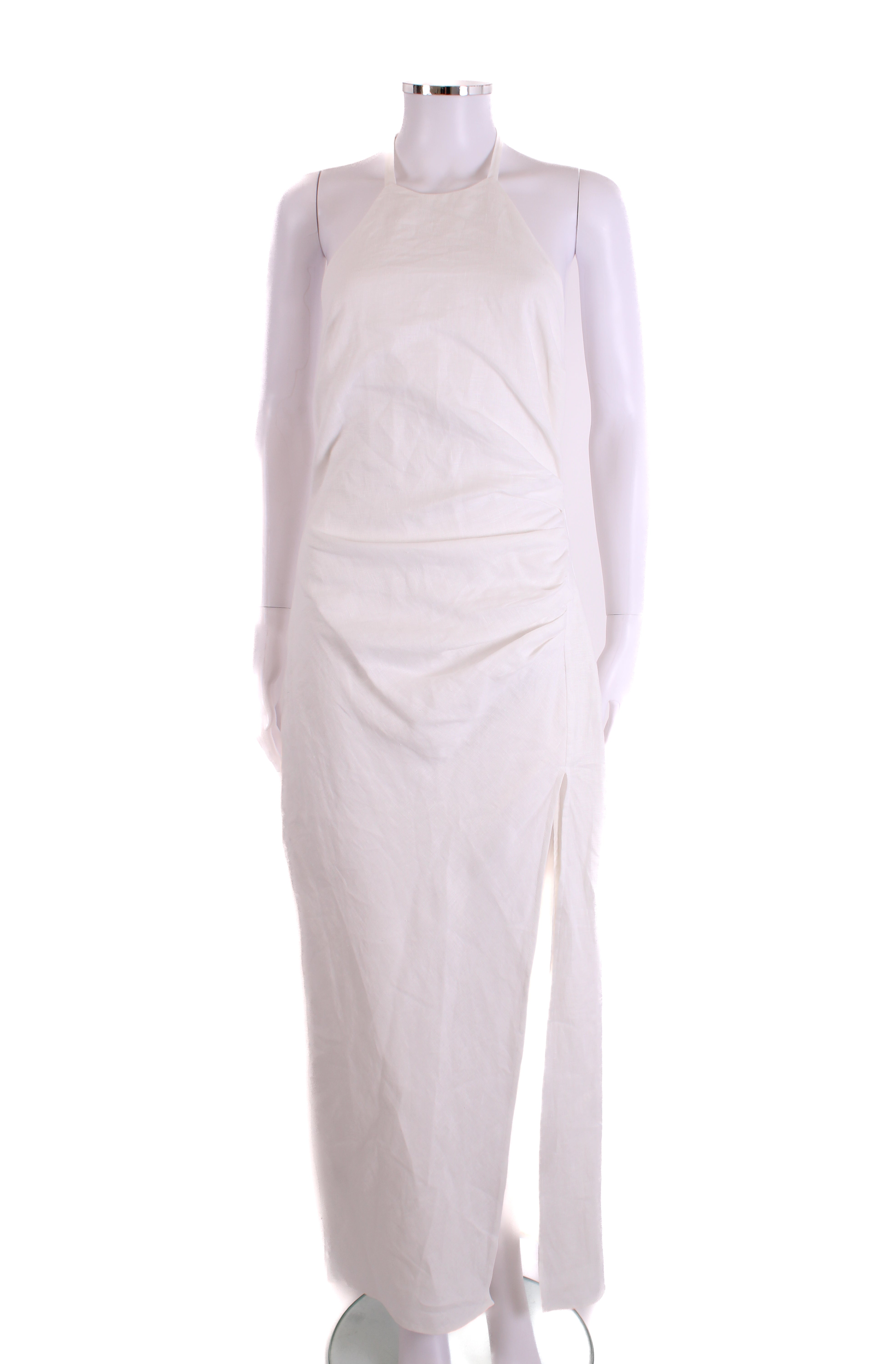 Reformation Sadey Linen Dress White 8 – Known Source