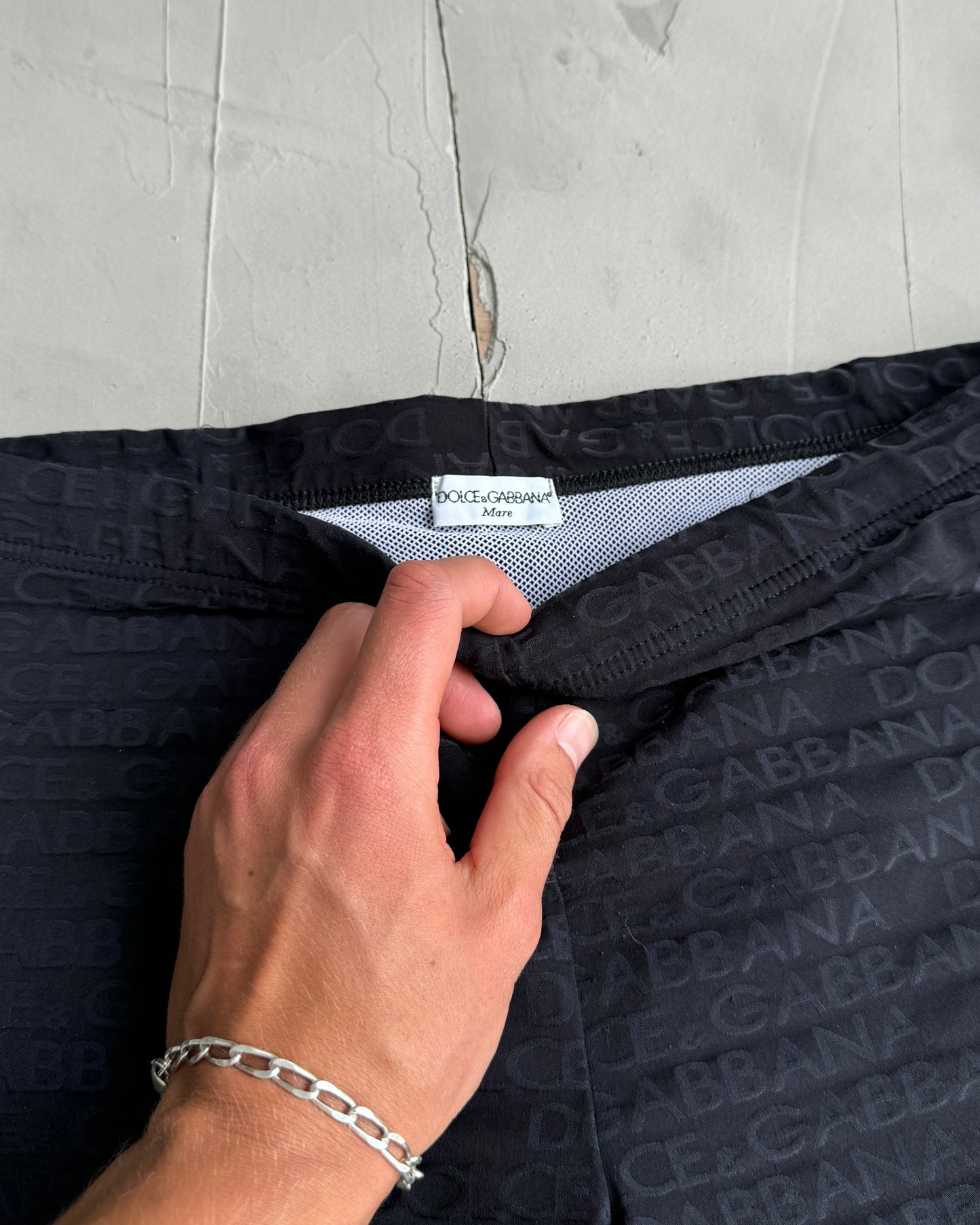 DOLCE & GABBANA D&G MARE MINI BLACK SHORTS - L