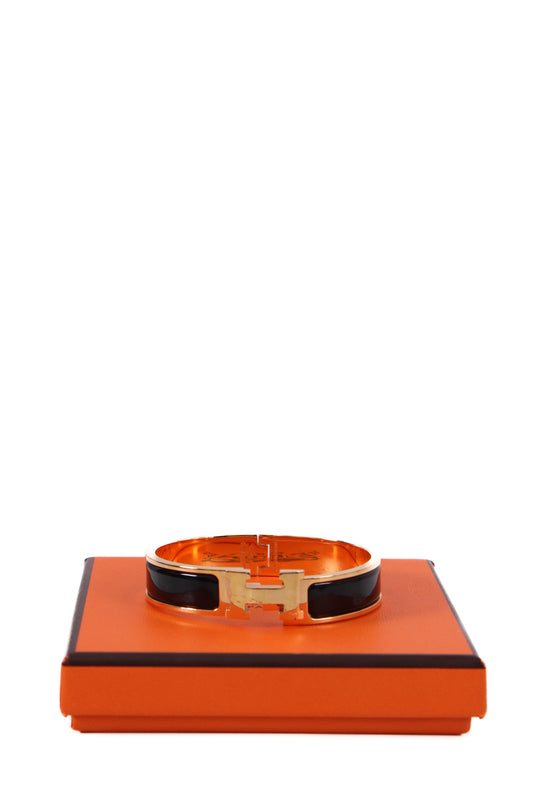 Hermes H Bracelet Black/ Gold | O/S, Multicoloured