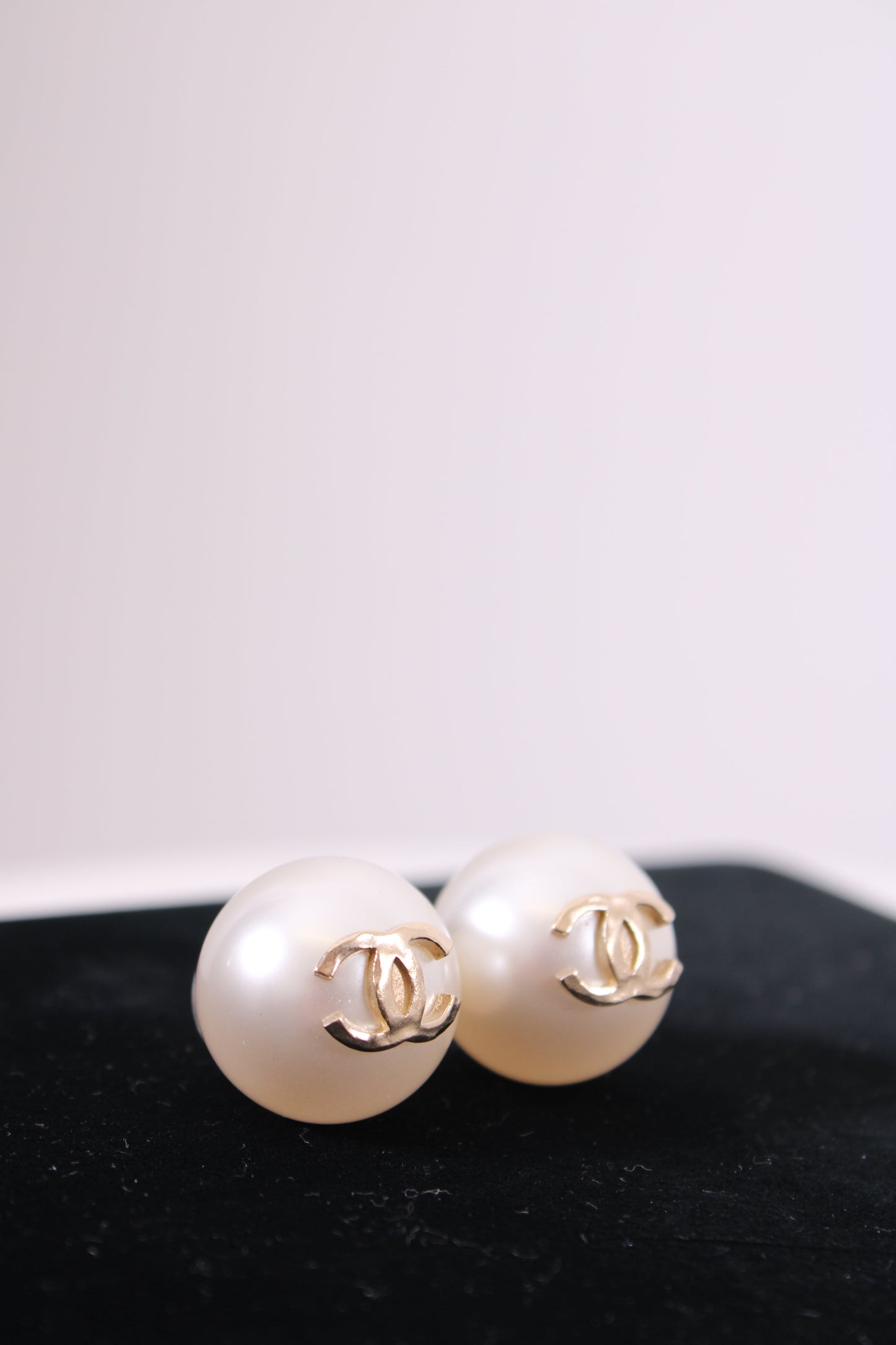 Chanel Faux Pearl Earrings Gold | Default Title, Gold
