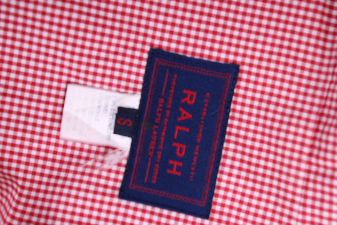 Ralph Gingham Trench Overcoat Red/White S | Default Title, Red