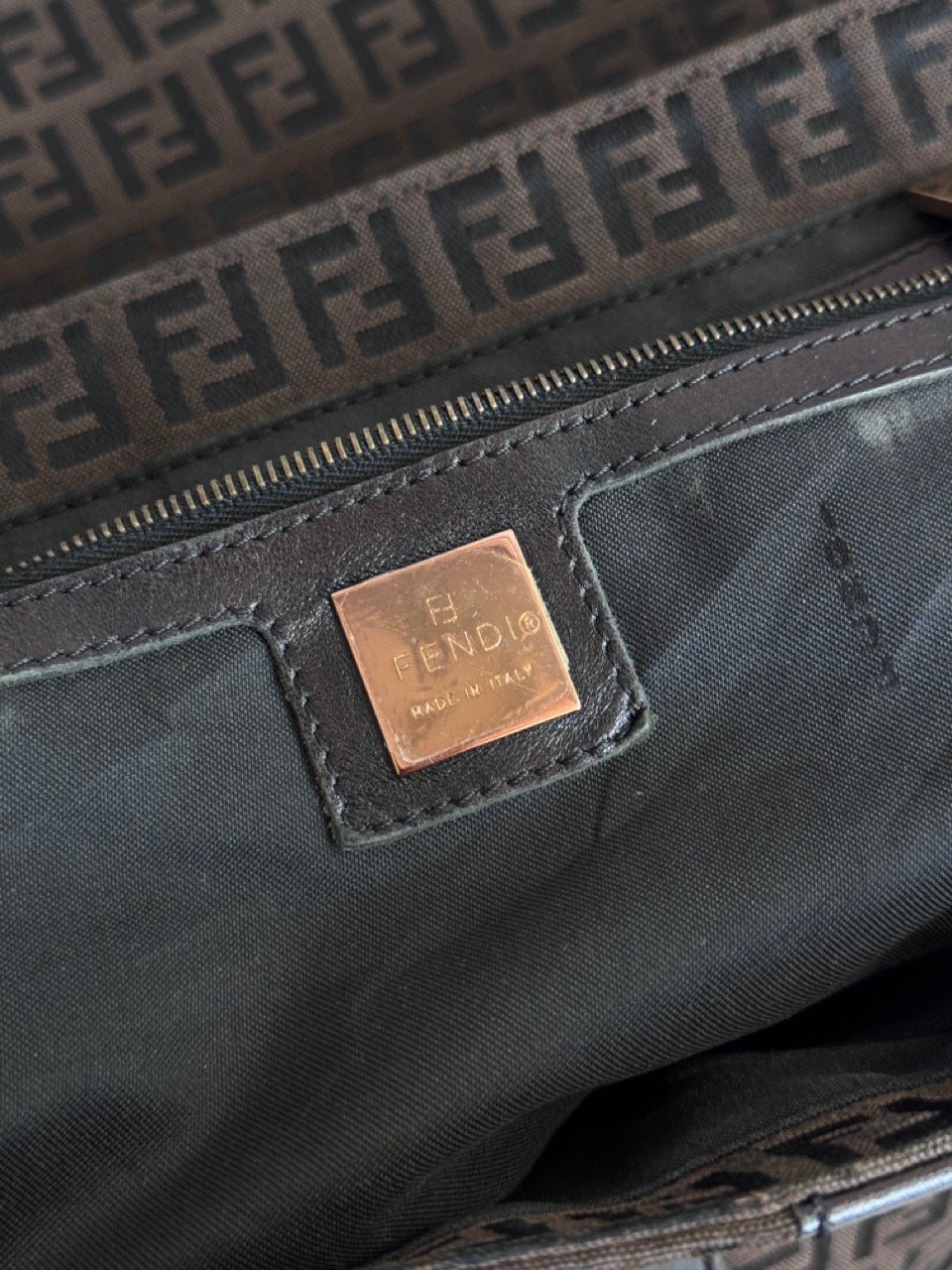 Fendi Zucchino Mamma Baguette Bag