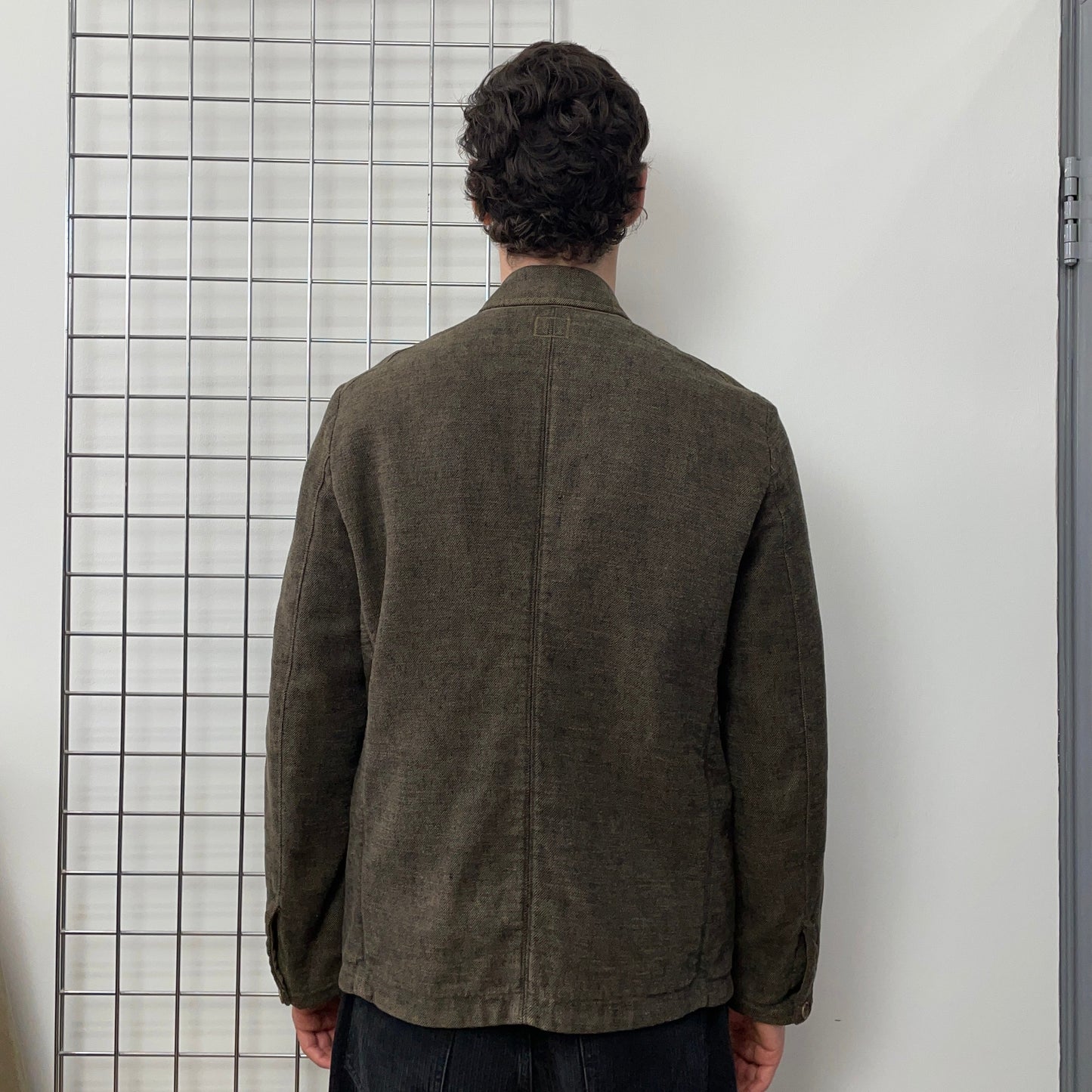 C.P. Company Brown AW07 Lino Flax Linen Field Jacket Blazer | Large, Brown