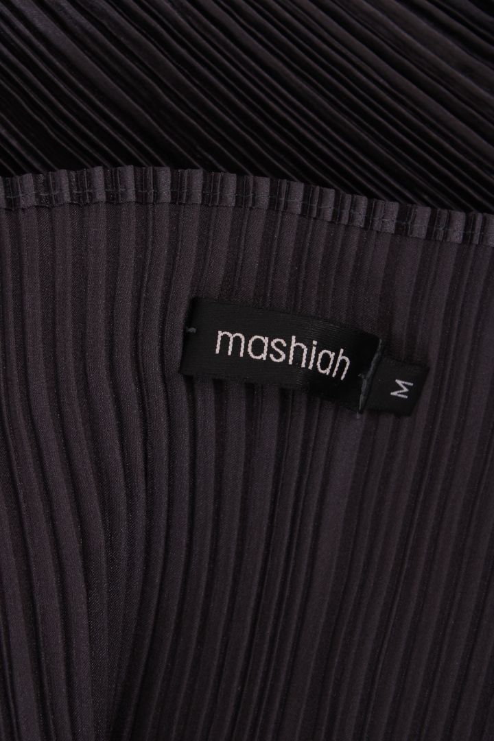 Mashiah S/S Pleated Top Grey M | Default Title, Grey