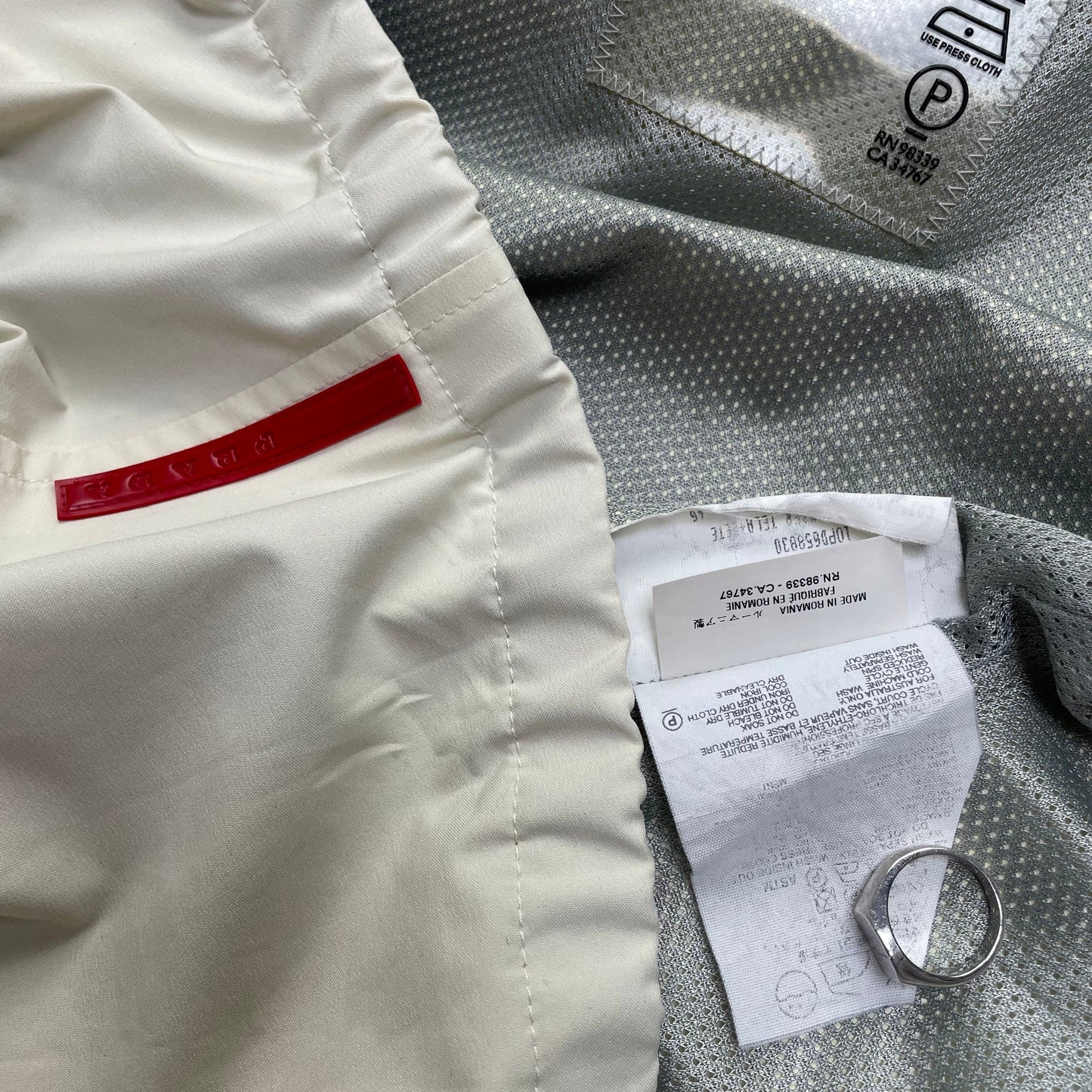 Prada Sport Cream Goretex Jacket | Medium, Cream