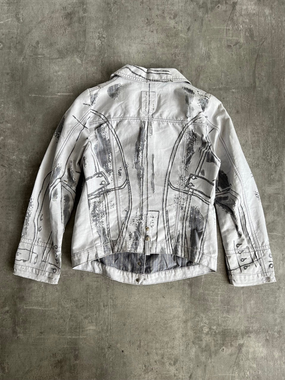 Marithé + François Girbaud Distress Effect Denim Jacket