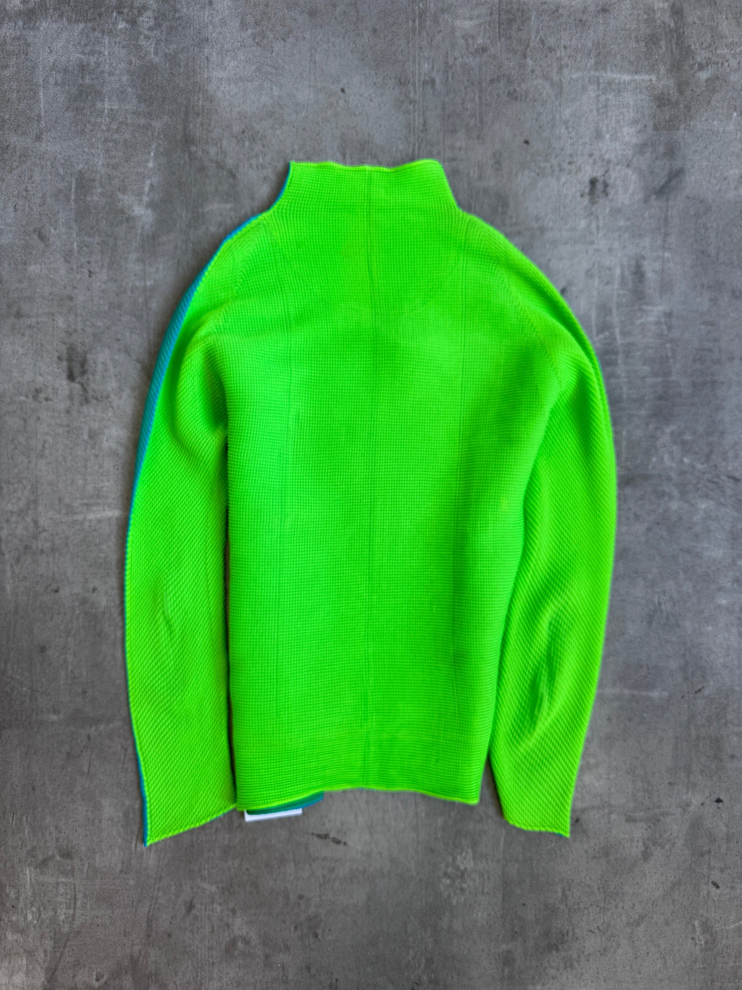 Issey Miyake Pleats Please Two Tone Top