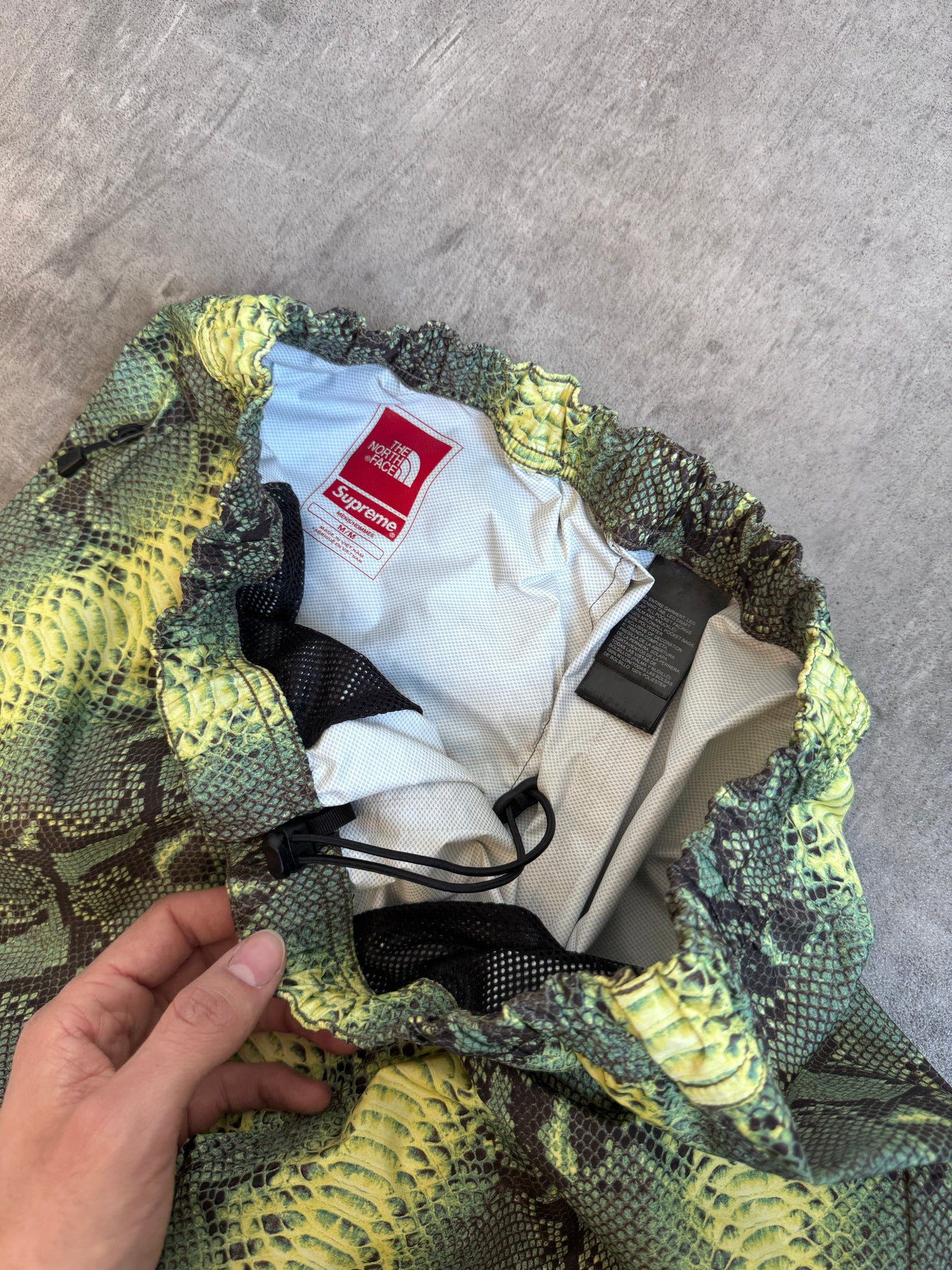 S/S 2018 Supreme X North Face Taped Seam Snakeskin Tech Trousers