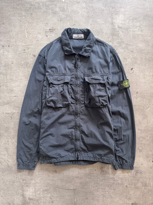 S/S 2022 Stone Island Garment Dyed Double Pocket Overshirt | Large, Multicoloured