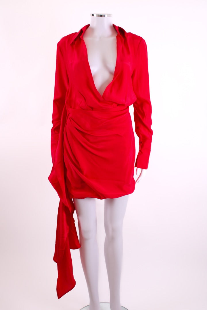 gauge81 red dress GAUGE81 Moni One-shoulder Tulle Maxi Dress Red Gauge81