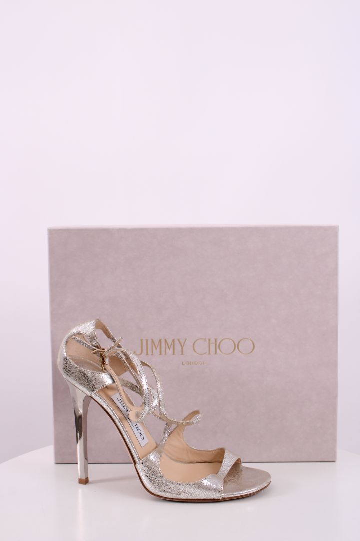 Jimmy Choo silver cross over Heels silver | DEFAULT TITLE, Silver
