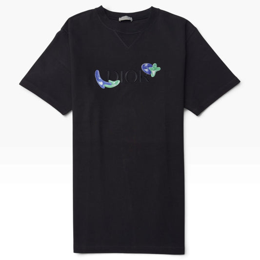 DIOR X KENNY SCHARF LOGO T-SHIRT BLACK S | Small, Black