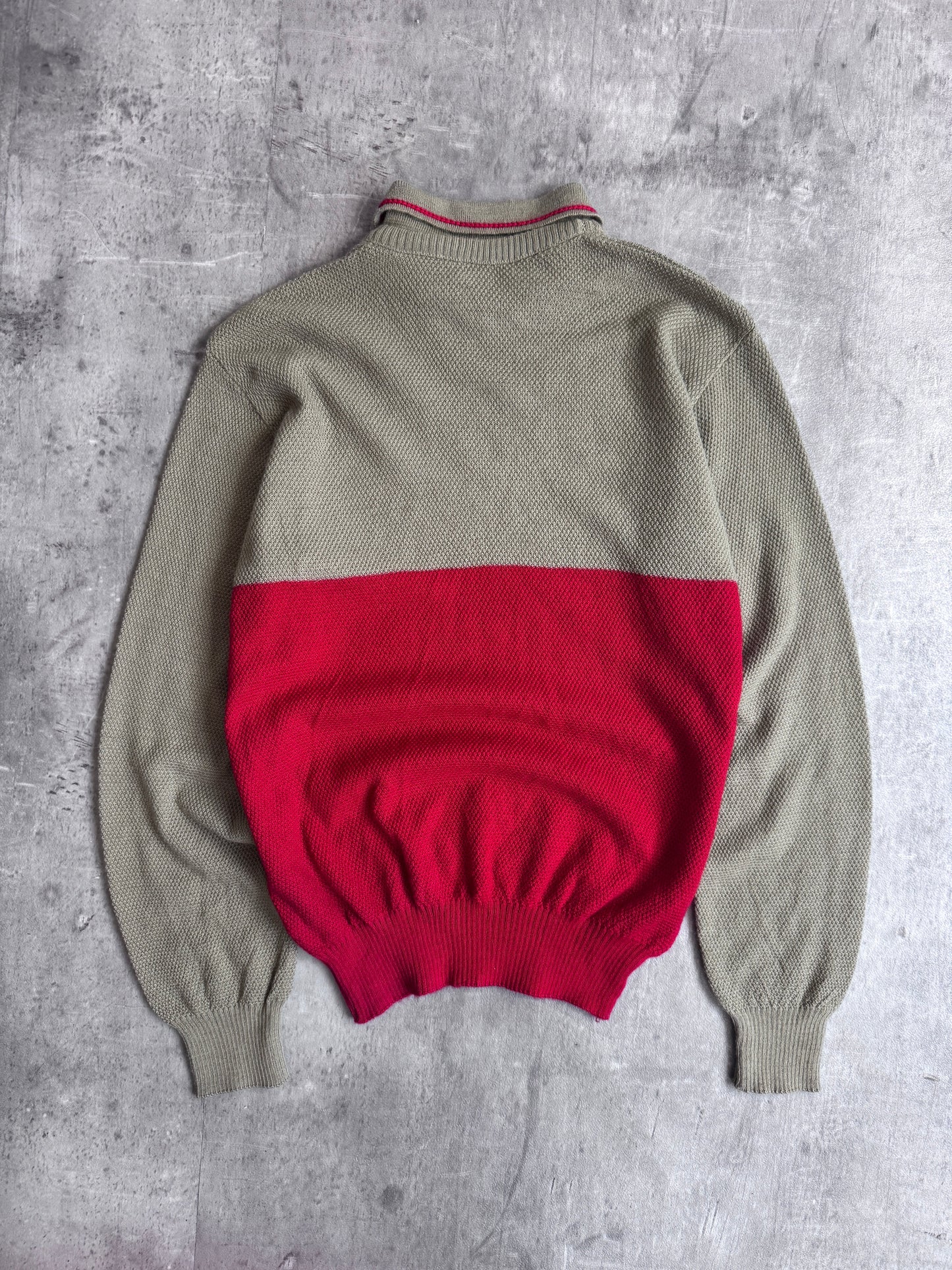 Rare 80s S/S 1980 C.P. Company Two Tone Knit Sweater