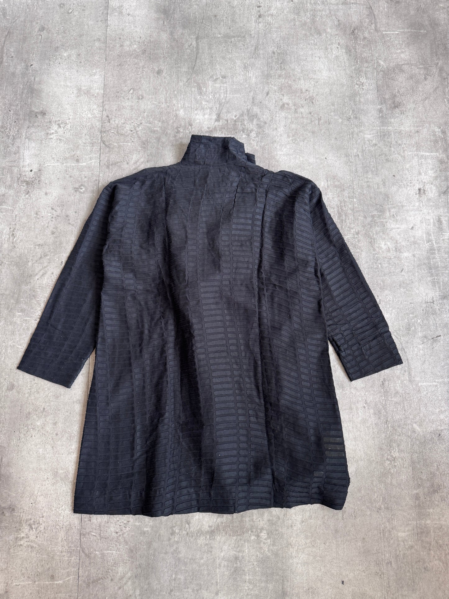 S/S 2017 Issey Miyake Block Textured Fold Coat SC: 5782