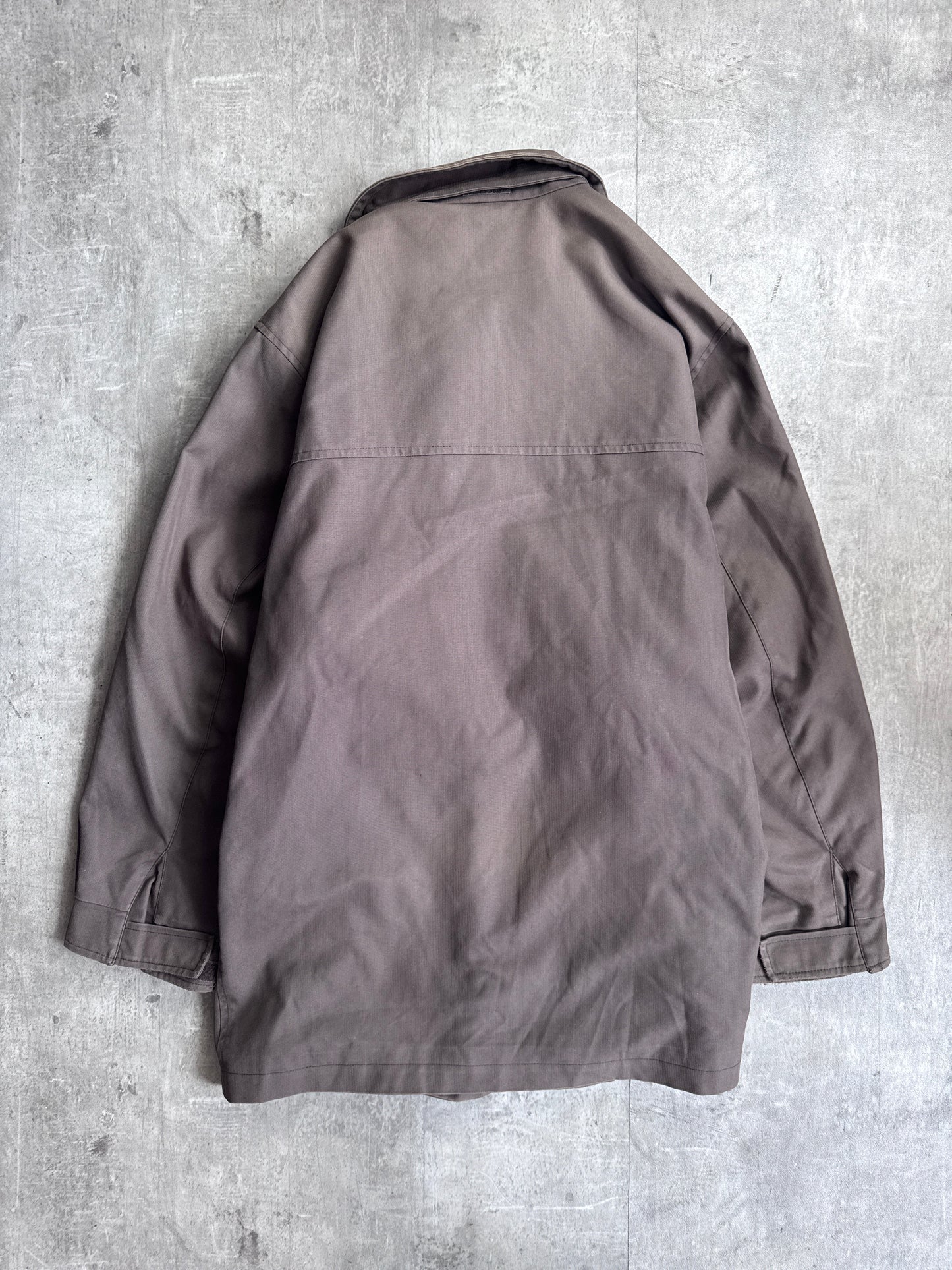 Burberry Brown Nova Check Lined Poly Cotton Utility Coat