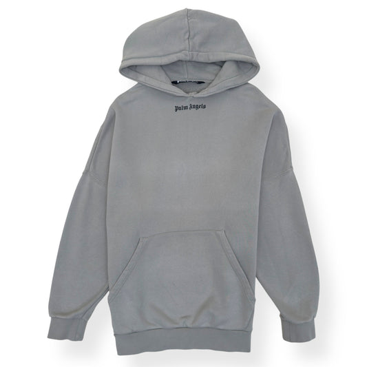 PALM ANGELS LOGO HOODIE GREY L | Large, Grey