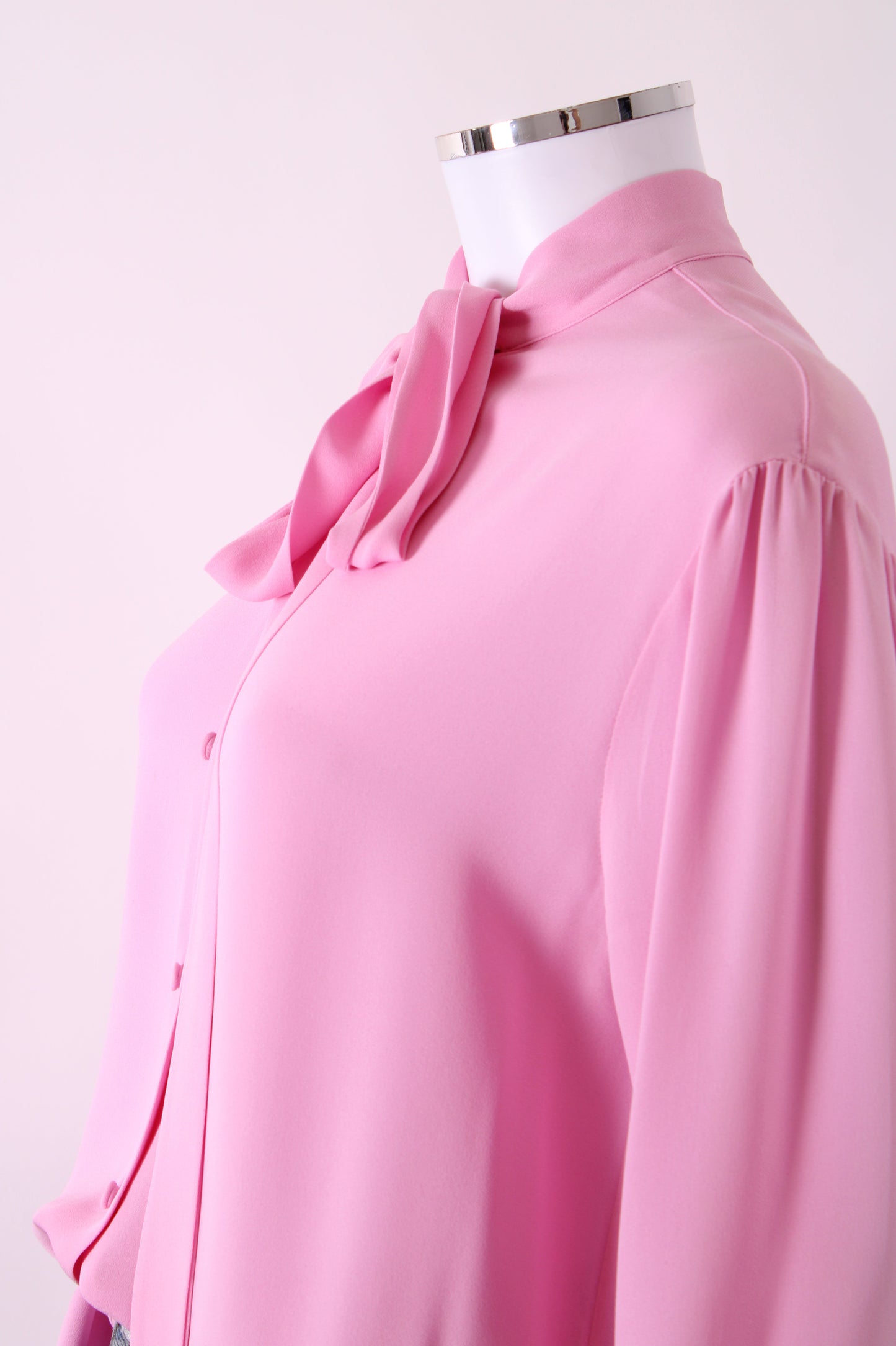 Valentino L/S Pussy Bow Blouse Pink 4 | Default Title, Pink
