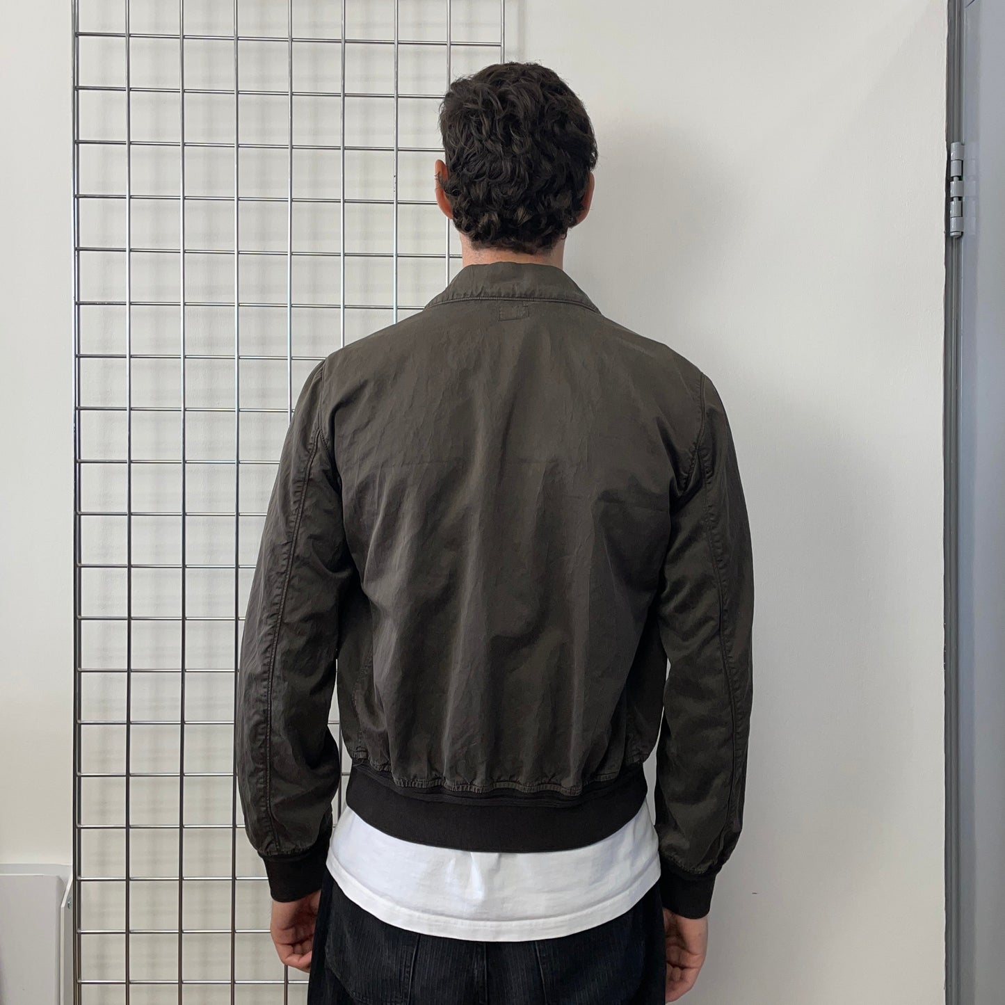 C.P. Company Brown SS07 Waxy Bomber Jacket | Medium, Brown
