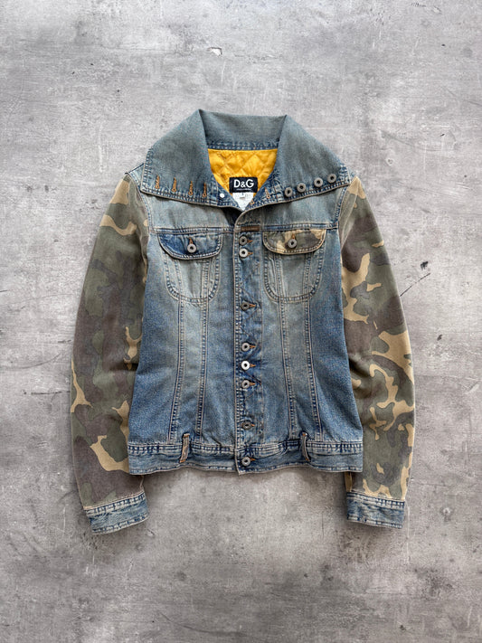D&G Camo Sleeve Denim Jacket | Small, Camo