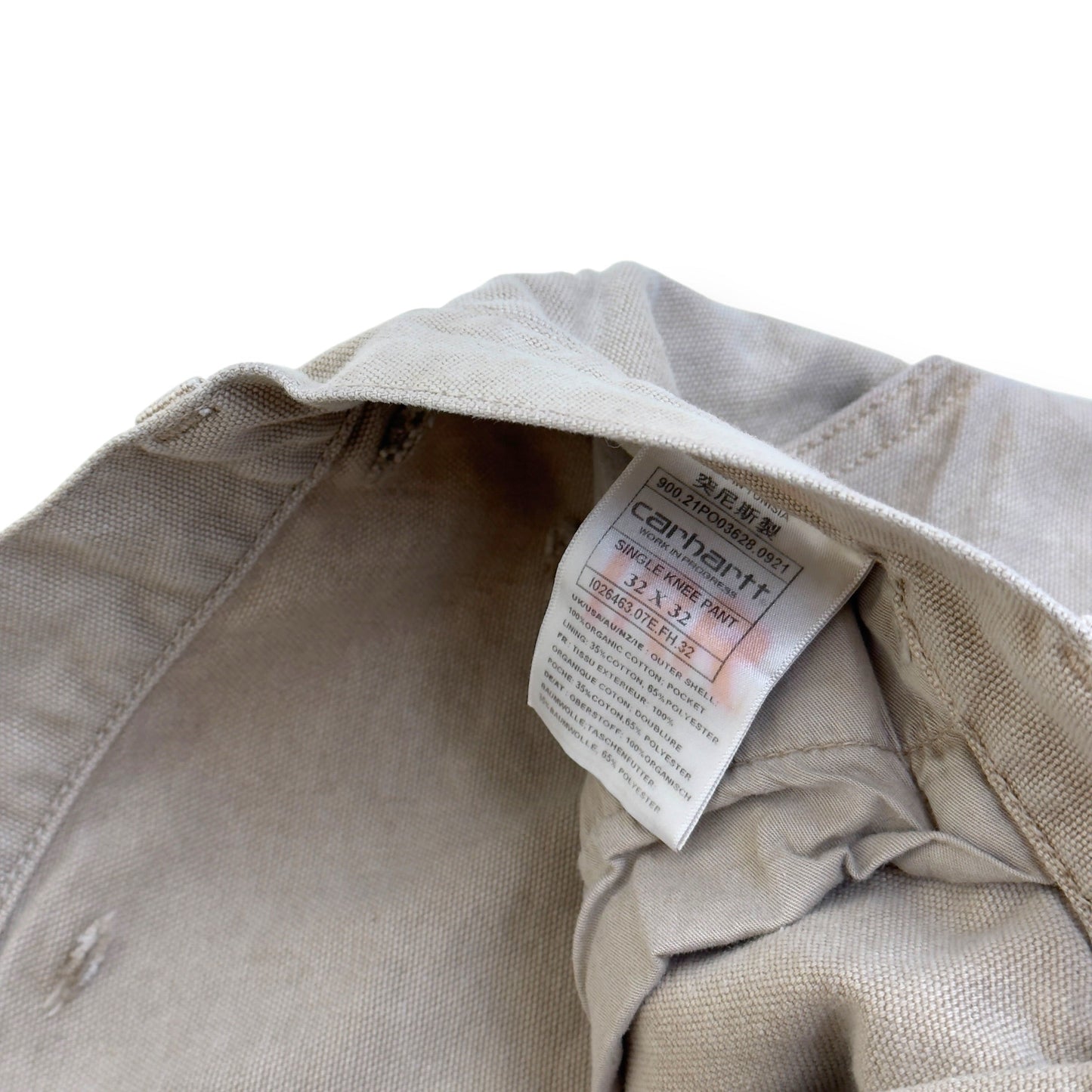 CARHARTT CARPENTER DENIM JEANS BEIGE W32” | Medium, Beige