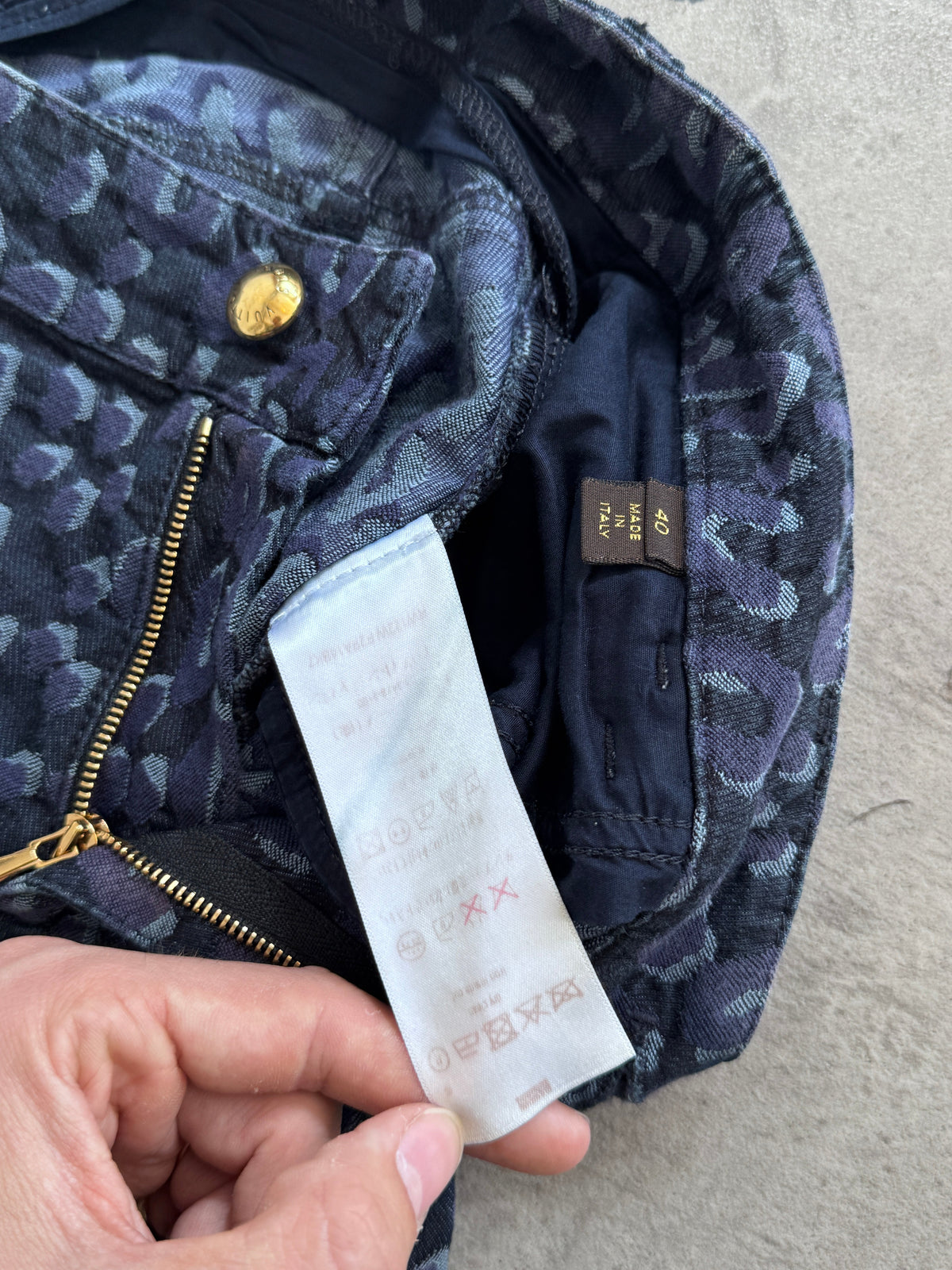 Louis Vuitton Cheetah Print Skinny Jeans | UK 30, Multicoloured