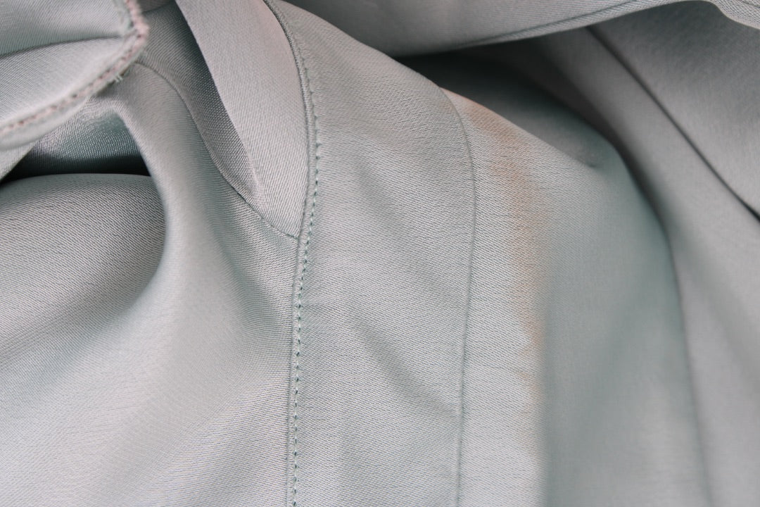 The Attico Satin Shirt Dress Green 40 | O/S, Green