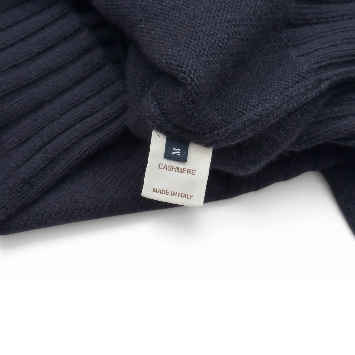 THOM SWEENEY CASHMERE ROLL NECK JUMPER NAVY M | Medium, Navy
